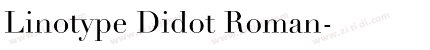 Linotype Didot Roman字体转换
